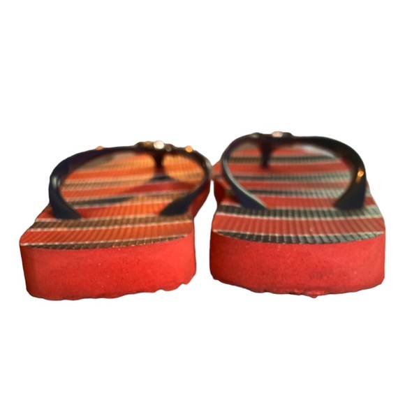 {Michael Kors} Patriotic Thong Flip Flop Sandals Red White Blue Gold Women’s 7 - Picture 10 of 11